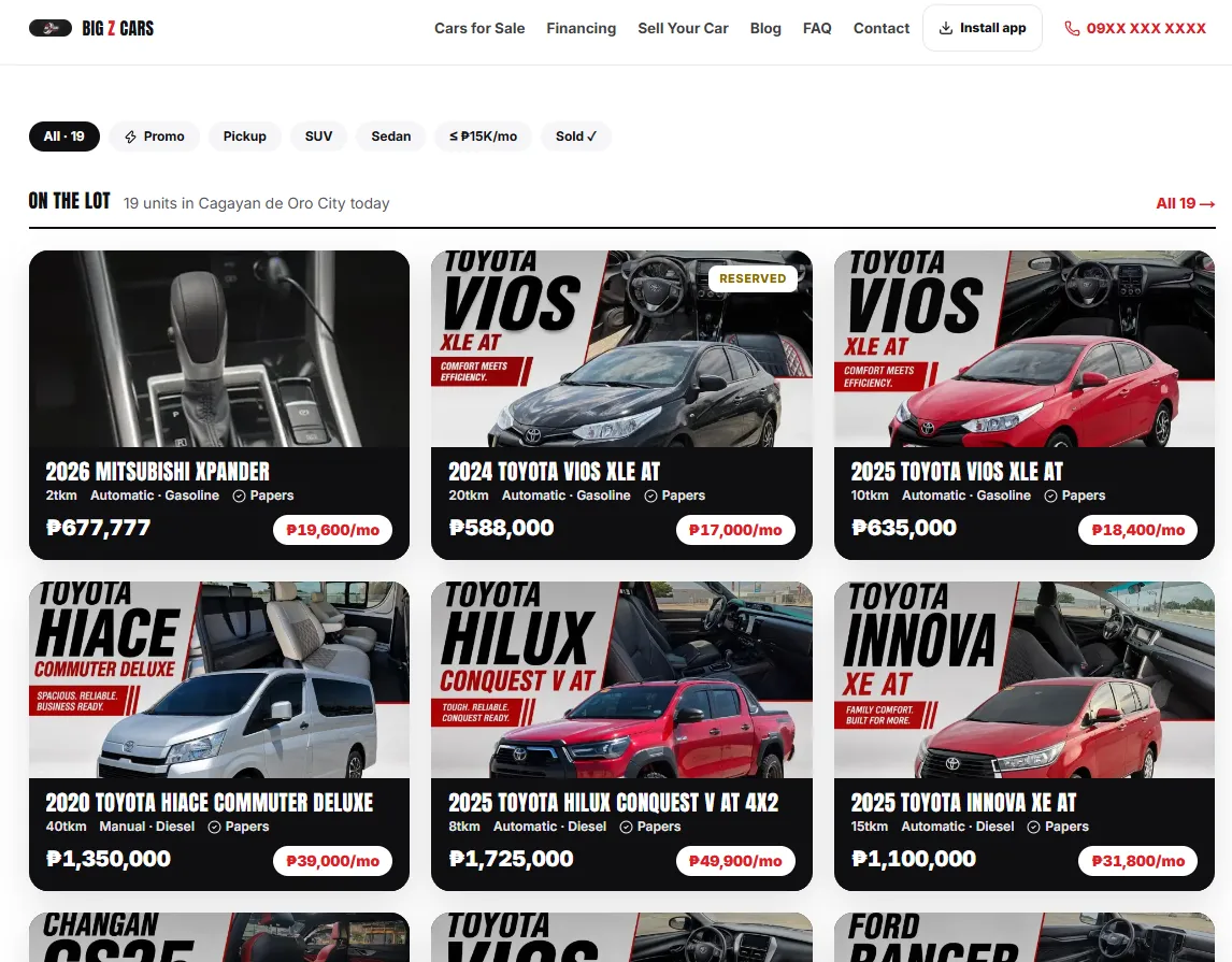 site page